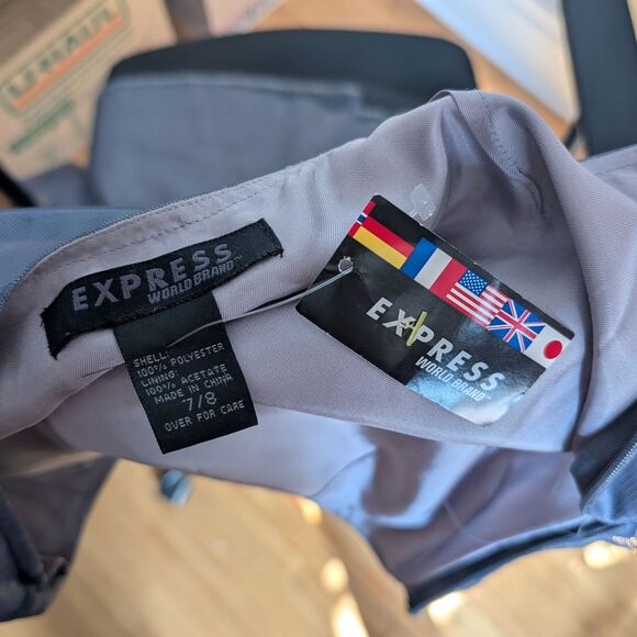 NWT Vintage Y2K Express Maxi Skirt Prom Sequin Mermaid Whimsygoth Size 7 - Picture 8 of 15